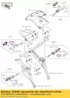 230480025, Kawasaki, lámpara de señal de lente kawasaki er-f er-N ninja ZX KLZ KLE z er f abs n sl r versys zsl 6 650 250 300 600 1000 800, Nuevo