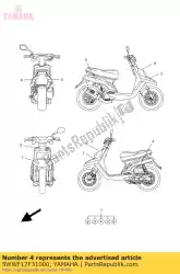 Here you can order the graphic, 3 from Yamaha, with part number 5WWF17F31000:
