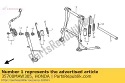 Aquí puede pedir interruptor, soporte lateral de Honda , con el número de pieza 35700MAW305: