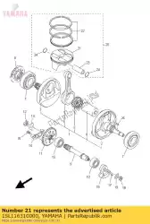 Here you can order the piston (std) from Yamaha, with part number 1SL116310000: