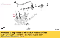 Qui puoi ordinare molla, cavalletto laterale da Honda , con numero parte 50541MY5860: