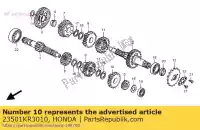 23501KR3010, Honda, engrenage, arbre principal cinquième (23t) honda ca cb cmx 125 250 1992 1994 1995 1996 1997 1998 1999, Nouveau