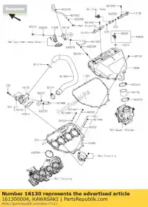 Kawasaki 161300004 valvola-assy rilievo, blowof - Il fondo