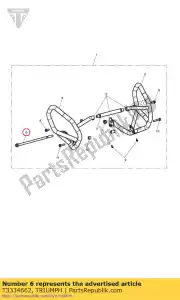 triumph T3334662 schroef torx m12 x 265 - Onderkant