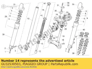 Piaggio Group GU32530503 émbolo. completar - Lado inferior