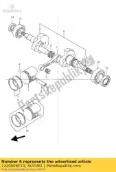 111nkshaft assy van Suzuki, met onderdeel nummer 1220006F10, bestel je hier online: