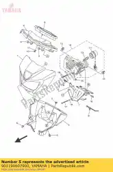 Ici, vous pouvez commander le boulon, avec rondelle (25k) auprès de Yamaha , avec le numéro de pièce 901190607900: