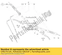 CM079729, Piaggio Group, conjunto de manga de controle do acelerador     , Novo