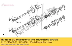Aqui você pode pedir o rolamento c, agulha, 18x27x26,8 (branco) em Honda , com o número da peça 91016MAT003: