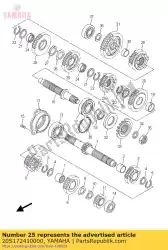 Qui puoi ordinare ingranaggio, 4a ruota da Yamaha , con numero parte 20S172410000: