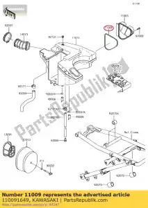 kawasaki 110091649 joint kl650-a1 - La partie au fond