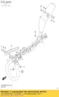 1415029F00, Suzuki, tuyau, échappement suzuki dr z400e drz400e 400 , Nouveau