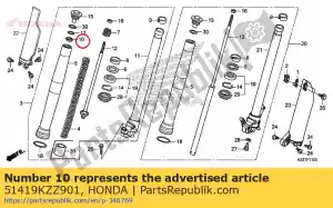 Honda 51419KZZ901 assento, rolha - Lado inferior