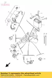 Ici, vous pouvez commander le interrupteur principal direction auprès de Yamaha , avec le numéro de pièce 5NRH25010000: