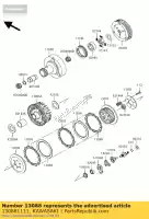 130881111, Kawasaki, tarcie p?ytowe kawasaki klx  a klx110 110 , Nowy