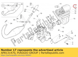 Aprilia AP8131470, Filter housing cover, OEM: Aprilia AP8131470