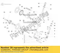 1C000291, Piaggio Group, Parafuso hexagonal     , Novo