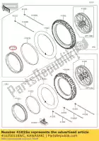 410250338WC, Kawasaki, cerchio, fr, 1,40x19, nero kx85def kawasaki  kx 85 2014 2015 2016 2017 2018 2019 2020, Nuovo