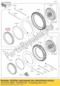 kawasaki 410250338WC cerchio, fr, 1,40x19, nero kx85def - Il fondo