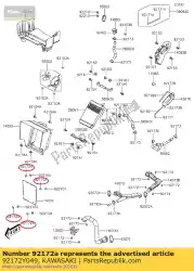 Here you can order the screw,4mm kvf300ccf from Kawasaki, with part number 92172Y049: