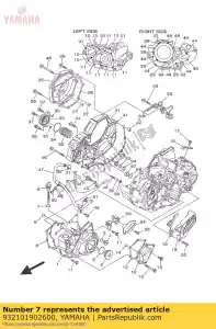 yamaha 932101902600 o-ring (603) - Dół