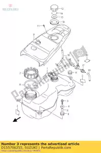 suzuki D155706255 parafuso - Lado inferior