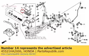 honda 45521HA2006 plaque, diaphragme - La partie au fond