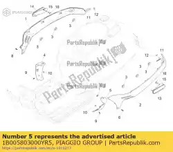 Aquí puede pedir alerón terminal izquierdo de Piaggio Group , con el número de pieza 1B005803000YR5: