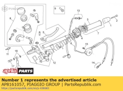 Aprilia AP8161057, H.bars anti.v gewicht, OEM: Aprilia AP8161057