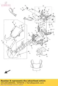 yamaha 2KS2832B0000 gráfico, 15 - Lado inferior