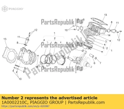Aprilia 1A0002210C, Piston assy 