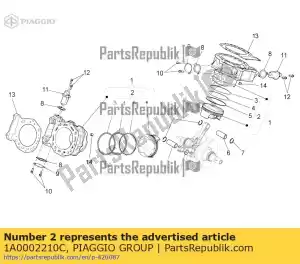 Piaggio Group 1A0002210C piston assy 