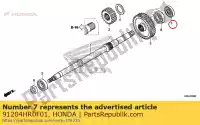 91204HR0F01, Honda, paraolio, 25x45x7 honda  trx 420 500 520 700 2012 2013 2017 2018 2019 2020, Nuovo