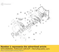 6541600090, Piaggio Group, complete front top box     , New