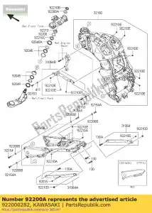 kawasaki 922000282 washer,25.5x42x2.3 zx1400a6f - Bottom side