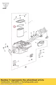 triumph T2202204 cordon d'étanchéité - La partie au fond