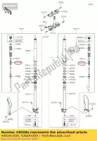 440281084, Kawasaki, ressort de fourche de guidage kawasaki klx  r s t kdx d sf w kdx250 klx300r tracker klx250 klx250s 300 250 125 , Nouveau