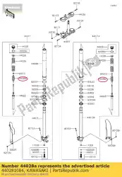 Ici, vous pouvez commander le ressort de fourche de guidage auprès de Kawasaki , avec le numéro de pièce 440281084: