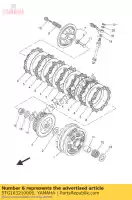 5TG163210000, Yamaha, plate, friction yamaha  mt xsr yfz 450 660 690 700 900 2004 2005 2006 2014 2015 2016 2017 2018 2019 2020 2021, New