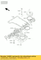 110091983, Kawasaki, junta, cárter de aceite zr750-c1 kawasaki gpz gt zephyr zr 750 1985 1987 1991 1992 1993 1994 1995 1996 1997 1999 2001 2003, Nuevo