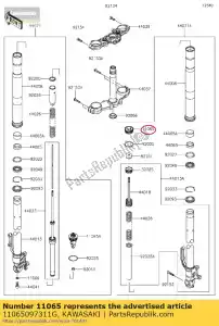 kawasaki 11065097311G 01 czapka,komp.,prawa,szary - Dół