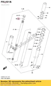 suzuki 5111712C00 o ring - Bottom side