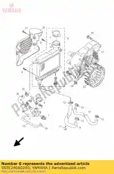 Ici, vous pouvez commander le radiateur assy auprès de Yamaha , avec le numéro de pièce 5STE240A0200: