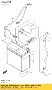 suzuki 3381010G00 wire,starter mo - Bottom side