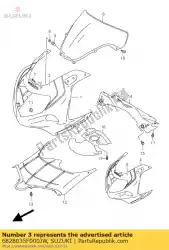 Here you can order the tape set,cowl b from Suzuki, with part number 6828035F000JW: