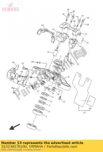 yamaha 2S3238570100 holder - Bottom side