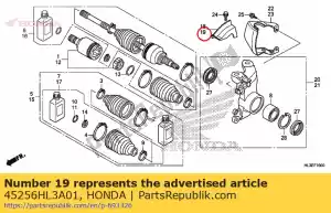 honda 45256HL3A01 capa, l. fr. disco - Lado inferior