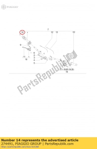 aprilia 274491 rh hand grip - Upper side