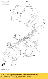 suzuki 071200665B parafuso - Lado inferior