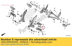 Aqui você pode pedir o prato, configuração de degraus em Honda , com o número da peça 50619MM5000: